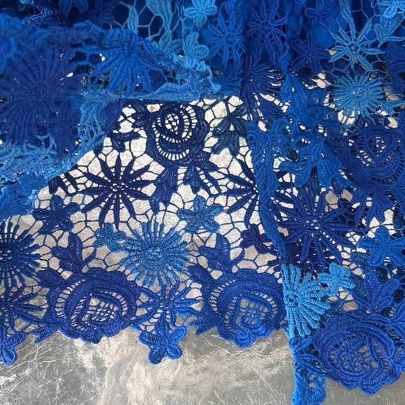 Elegant Blue Lace Dress - Picture 5 of 7